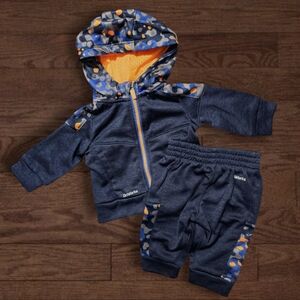 Athletic Works NWOT Navy and Orange Hoodie and Pants Set